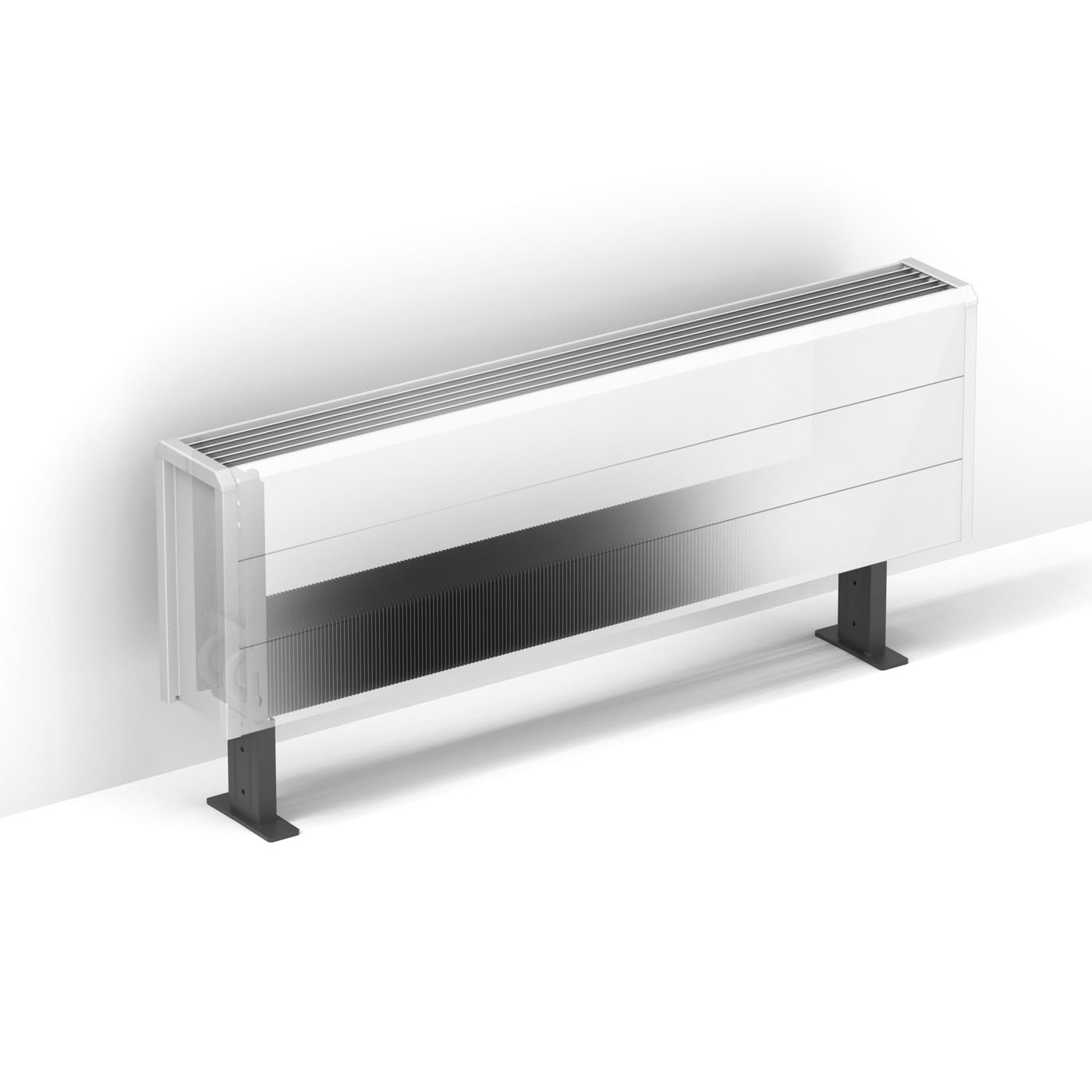 Freedom Freestyle Radiator Tempo Freestanding - Radiator with Line Pattern - Jaga